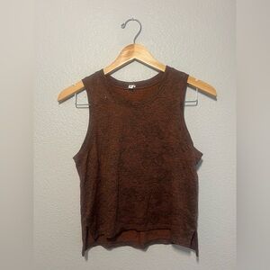 Lululemon Train To Be Tank • Dot Camo Dark Terracotta/Black • Size 4